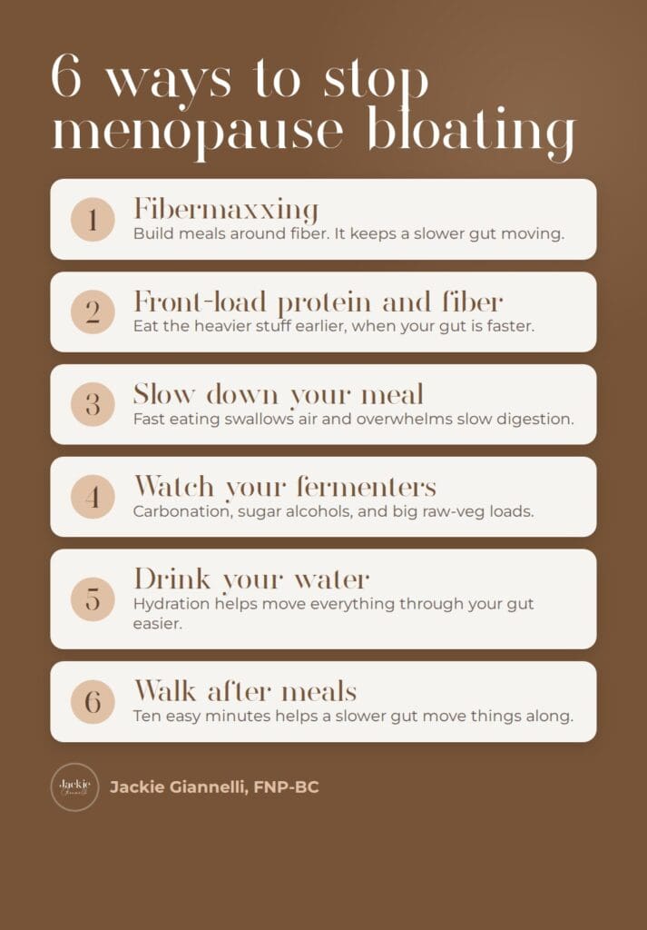 How to stop menopause bloating